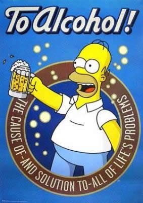 Homer Simpson And Beer