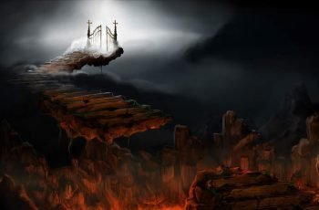 Hell With Stairs To Path To Heaven