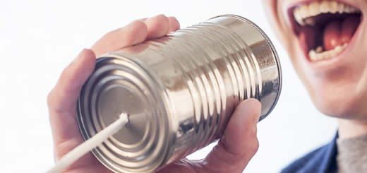 Speaking Into Tin Can