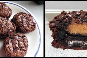 Reese’s Peanut Butter Cup Brownie Oreo Cupcakes Recipe