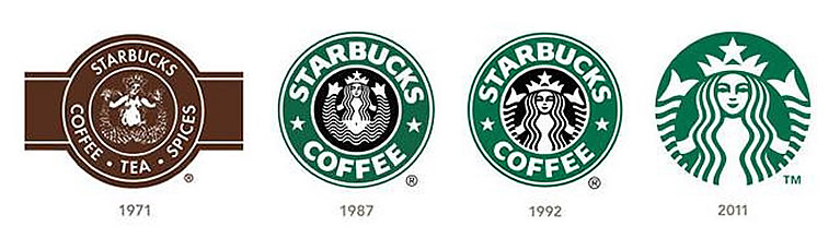 starbucks logos over the years