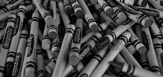 Crayons Black and White