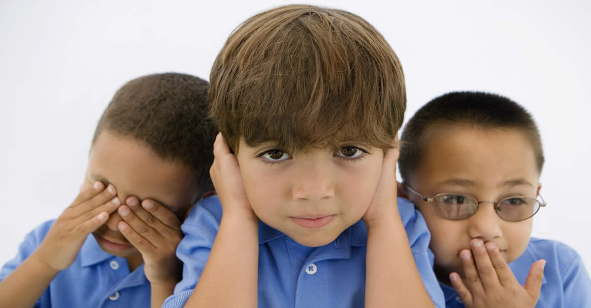 Children See Hear Speak No Evil - Funny Kids