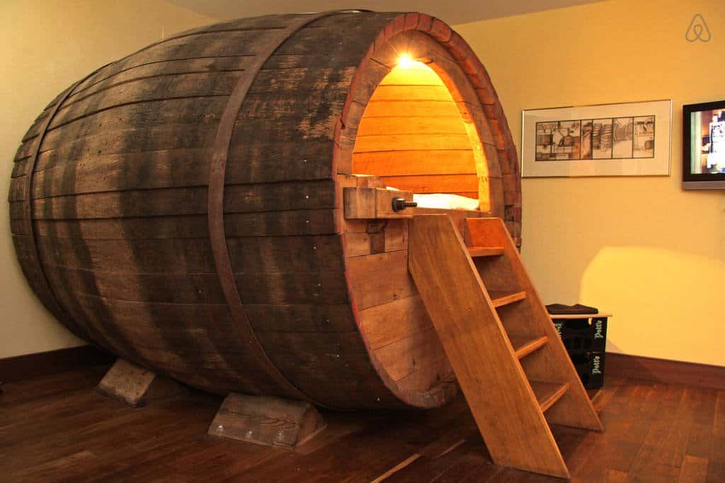 barrel bed