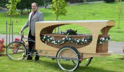 a bicycle hearse