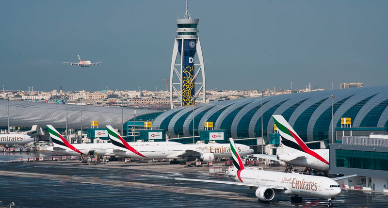 planes at Dubai's airport